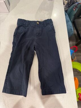 Burberry Navy Straight-Leg Bottoms